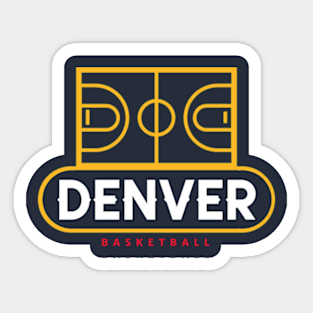 Denver Basketball Sticker